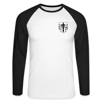 SAR Baseball långärmad t-shirt - vit/svart