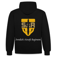 SAR Hoodie - Kontrast - svart/guld