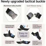 Stretchbälte med snabb-spänne - grå