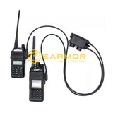 Earmor M56 dubbel PTT med Kenwoodkontakt