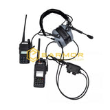 Earmor M56 dubbel PTT med Kenwoodkontakt