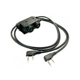 Earmor M56 dubbel PTT med Kenwoodkontakt