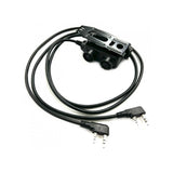 Earmor M56 dubbel PTT med Kenwoodkontakt