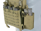 8Fields WING Expansions Panel MOLLE Laser-Cut -Svart