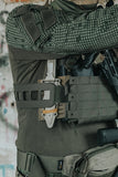 8Fields WING Expansions Panel MOLLE Laser-Cut -Svart