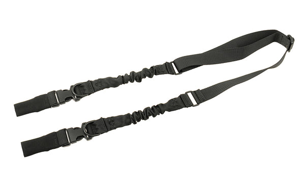 8 Fields 2punkt/1punkt-Sling med bungee - svart