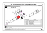 Maxx CNC Titanium Enhanced Nozzle för Inferno Gen2 (MTW) 2026