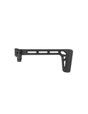Battleaxe Folding polymer stock med picatinny adapter - svart