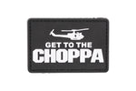 GFC 3D-Patch GET TO THE CHOPPA svart