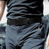 Stretchbälte med snabb-spänne - svart