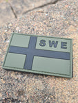 Svensk PVC flagga i OD/svart