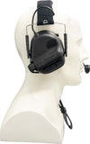 Earmor M32 aktiva hörselskydd med mikrofon - Svart